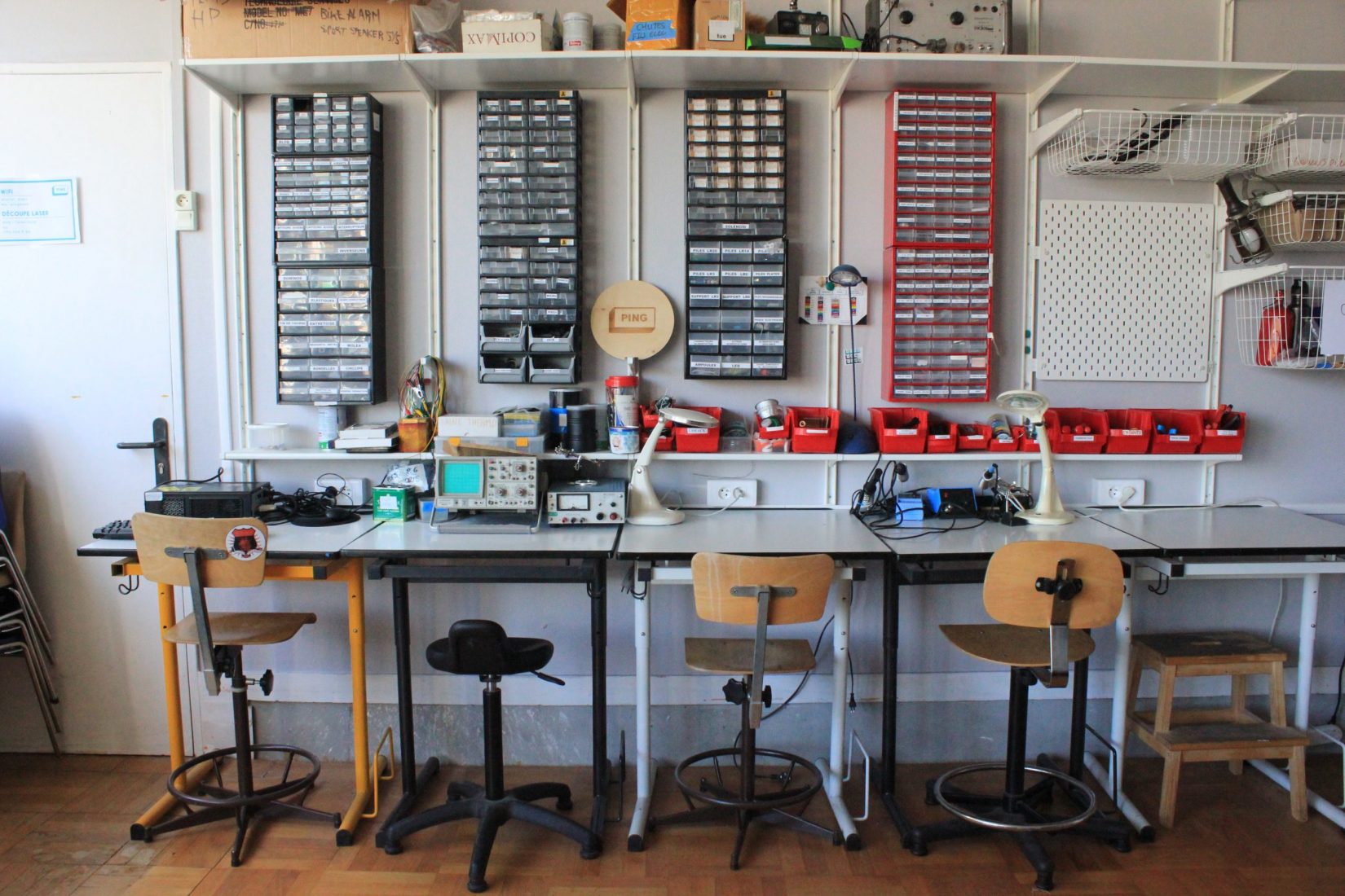 vue sur un atelier partagé